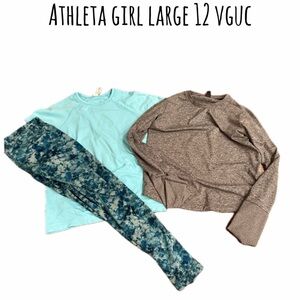 Athlete girl size 12 shirt leggings bundle